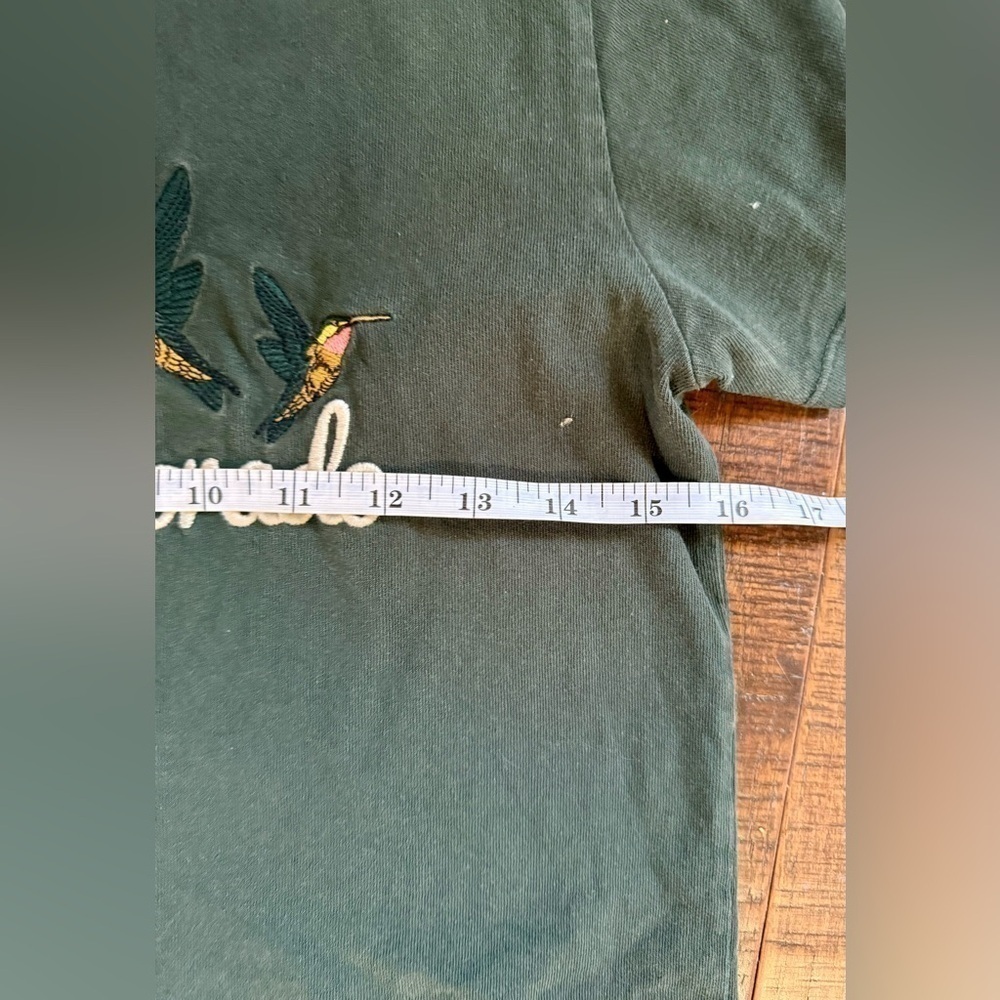 Aspen green Brandy Melville crew neck cropped t shirt - Picture 4 of 5